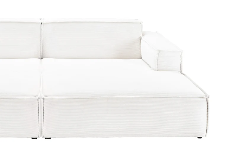 KAWOLA Big Sofa SAMU Feincord weiß