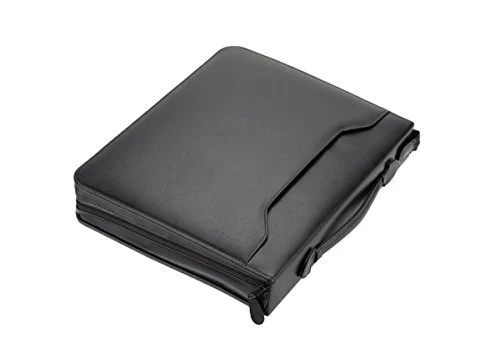 ALASSIO 30025 Tagungsmappe A4 Arezzo, Ringbuchmappe 36 × 30 × 6 cm, Schwarz