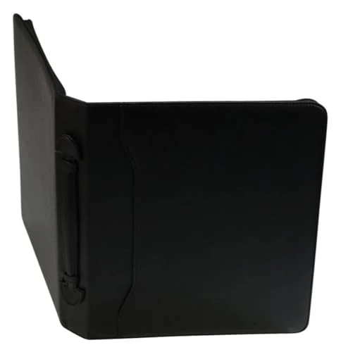 ALASSIO 30025 Tagungsmappe A4 Arezzo, Ringbuchmappe 36 × 30 × 6 cm, Schwarz