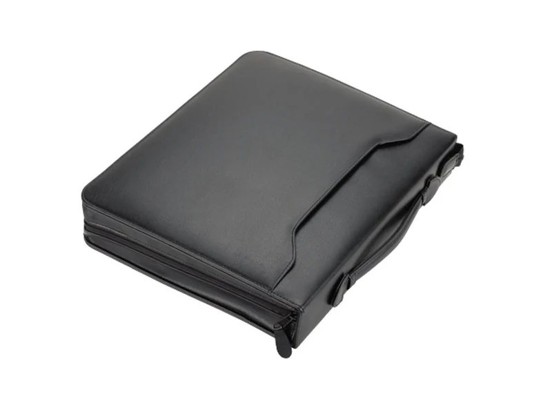 ALASSIO 30025 Tagungsmappe A4 Arezzo, Ringbuchmappe 36 × 30 × 6 cm, Schwarz