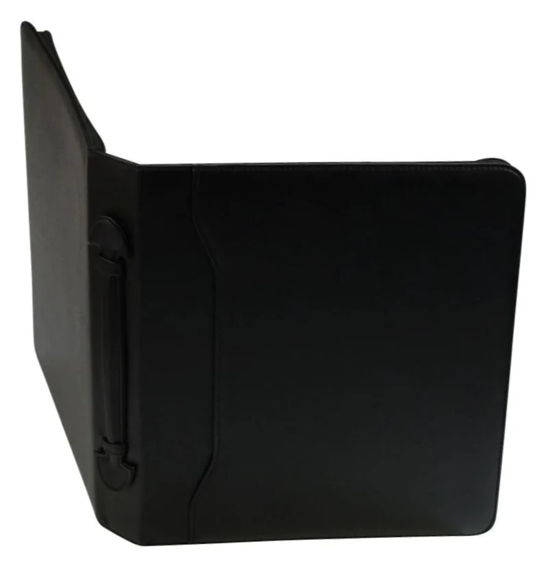 ALASSIO 30025 Tagungsmappe A4 Arezzo, Ringbuchmappe 36 × 30 × 6 cm, Schwarz