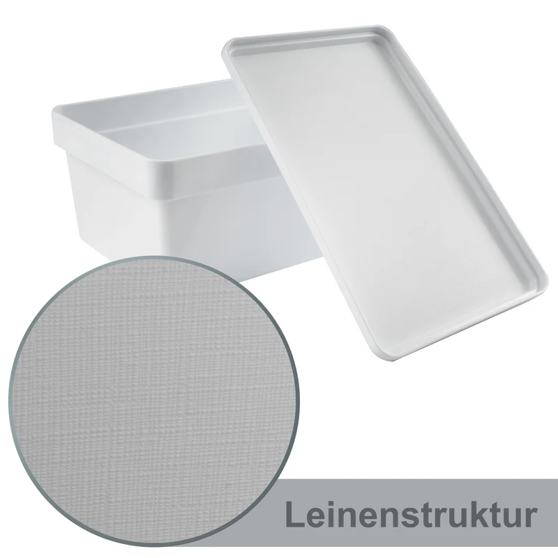 Ordnungsbox mit Deckel - stapelbar - DINA4-Format - 12 cm hoch 36,5x26x12 cm - 11 Liter - Ordnungskorb