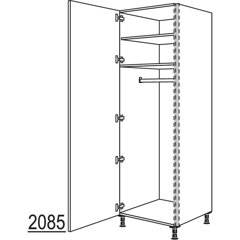 nobilia Garderobenschrank NHSWGF40-2 40 cm