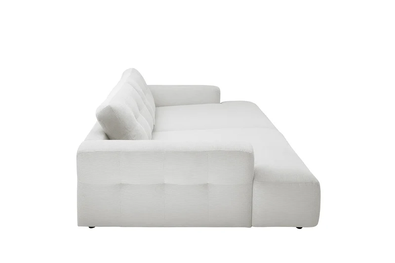 KAWOLA Big Sofa MIKA Feincord weiß