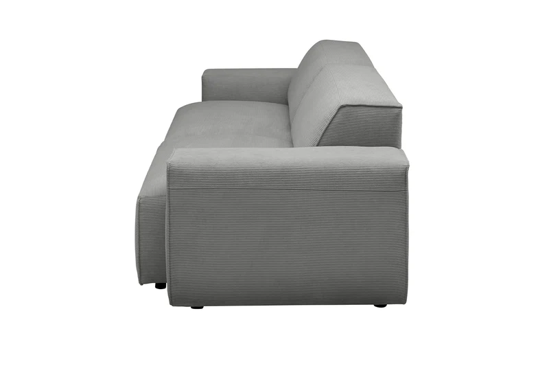 KAWOLA Sofa RANI 3-Sitzer Feincord grau