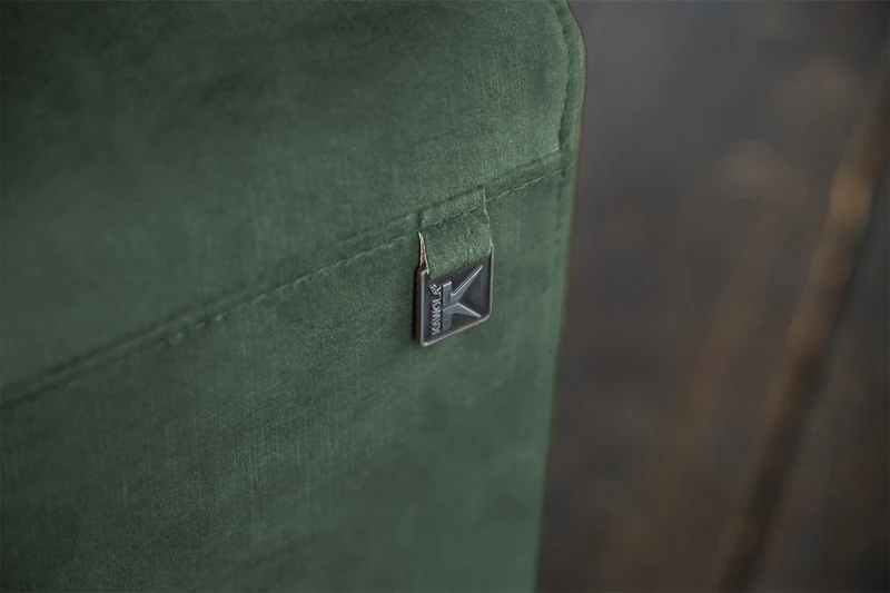 KAWOLA Sofa NILO 3-Sitzer Velvet Vintage moosgrün