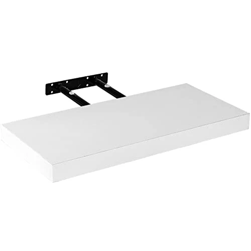 STILISTA Wandregal Volato, freischwebend, Farb- & Größenwahl, 40 cm Weiß