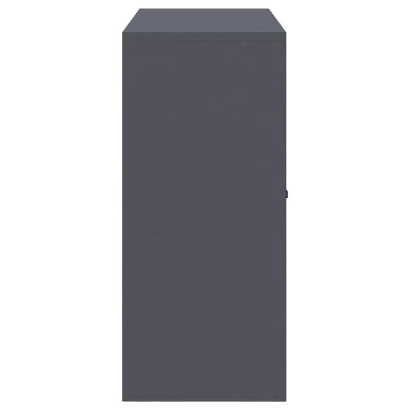 Aufbewahrungsschrank Anthrazit aus Stahl 90 x 40 x 90 cm, abschließbar, vielseitiger Büroschrank mit viel Stauraum für Ordner, Dokumente, Archivierung und Büroorganisation