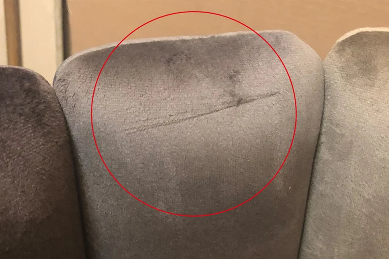 B-Ware Stuhl Cali Sessel Stoff Esszimmerstuhl creme Füße matt-schwarz