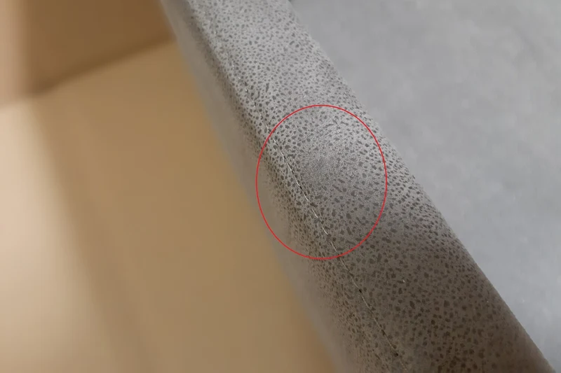 B-Ware KAWOLA Stuhl Loui Sessel drehbar Microfaser Esszimmerstuhl hellgrau