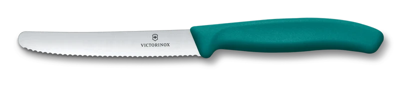 Victorinox Swiss Classic, Tomaten & Tafelmesser, 11cm, Wellen, grün