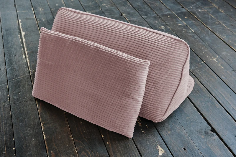 KAWOLA Modulsofa WIOLO SOFT 2 Module 2 Rückenkissen Cord rosa