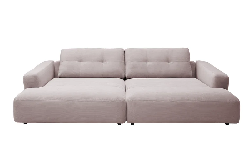 KAWOLA Big Sofa MIKA Feincord rosa