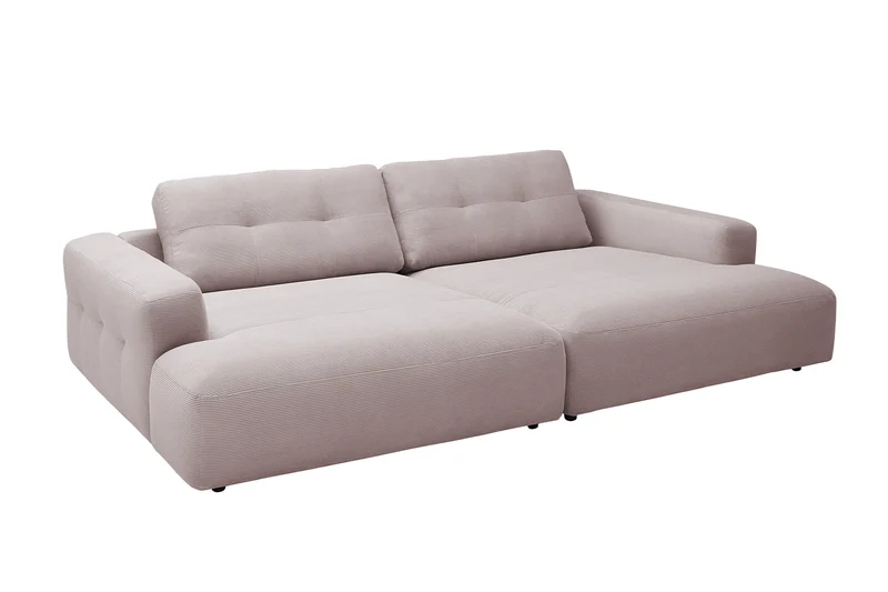 KAWOLA Big Sofa MIKA Feincord rosa