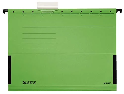 Leitz Hängetasche A4 Alpha (20er Pack, 4 Farben Sortiert) je 5x rot, grün, blau und gelb