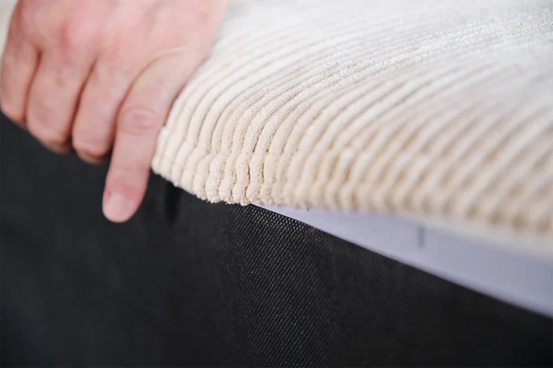 KAWOLA Modulsofa WIOLO SOFT 5 Module 5 Rückenkissen Cord cremeweiß