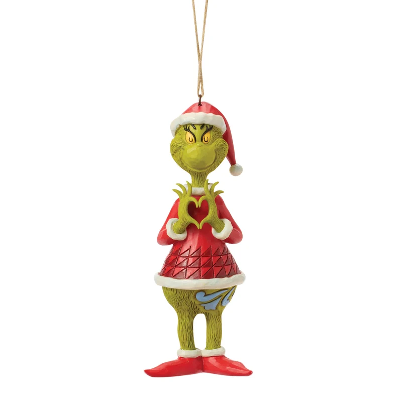 The Grinch, mit Herz Händen zeigend, Ornament - 13,5cm, Jim Shore 2026