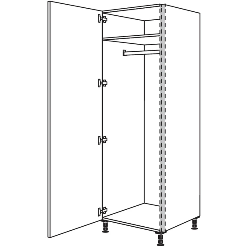 nobilia Garderobenschrank NHSWGF60-1 60 cm