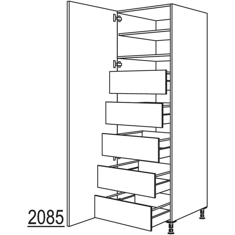 nobilia XL-Hochschrank HIF40-1X 40 cm
