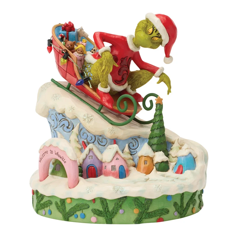The Grinch, auf einem kleinen Schlitten - 15cm, Jim Shore 2026