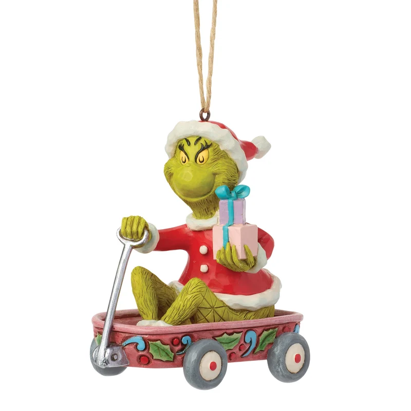 The Grinch, in einem hängenden Wagen-Ornament - 9,5cm, Jim Shore 2026