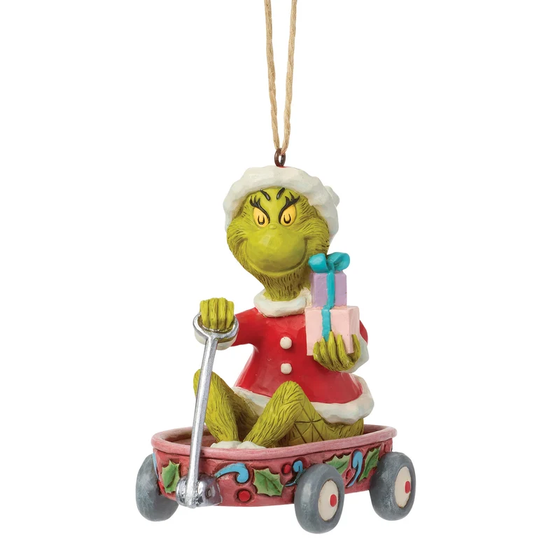 The Grinch, in einem hängenden Wagen-Ornament - 9,5cm, Jim Shore 2026