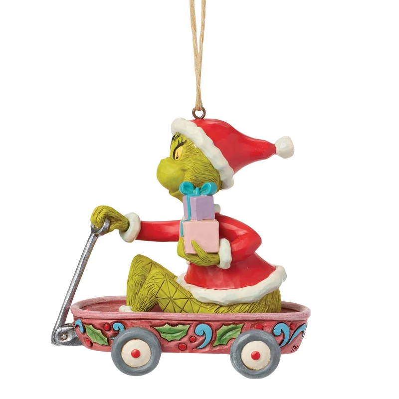 The Grinch, in einem hängenden Wagen-Ornament - 9,5cm, Jim Shore 2026