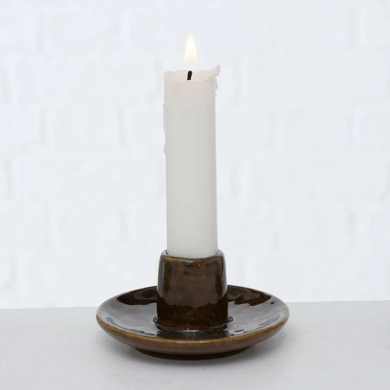 Keramik Kerzenständer 3er Set 9cm Kerzenhalter Stabkerzen Kerzenleuchter