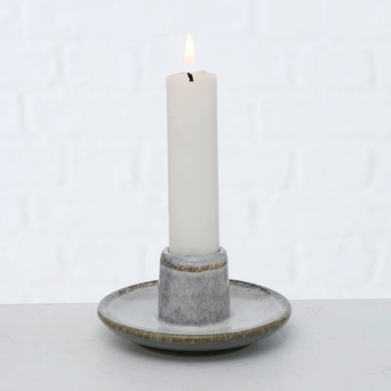Keramik Kerzenständer 3er Set 9cm Kerzenhalter Stabkerzen Kerzenleuchter