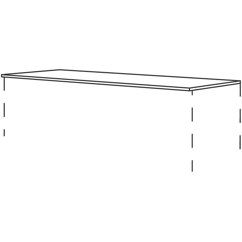nobilia Abdeckboden in Echtholz- Furnier, 10 mm stark, für Highboards in festen Breiten ADBMF1018059 180,3 cm