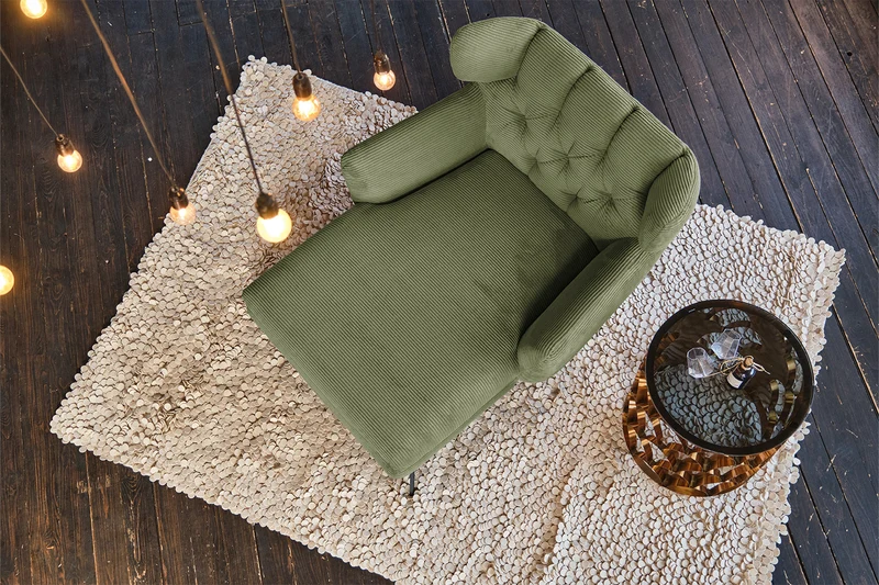 KAWOLA Longseat CHARME Cord olivgrün