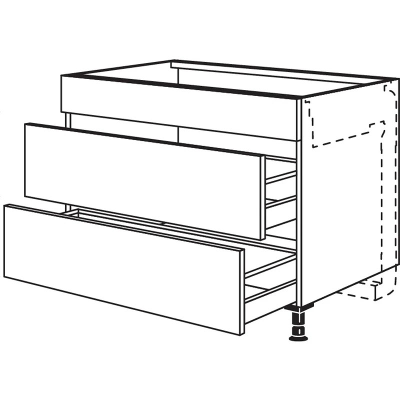 nobilia Kochstellenschrank für Kochfeldabzug KM2A90 90 cm