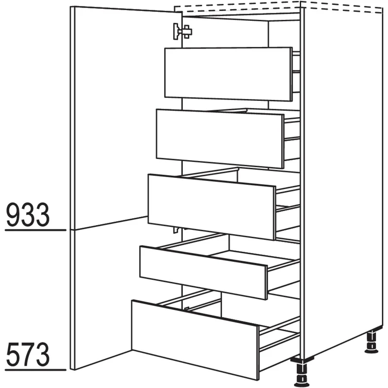 nobilia Highboard HI50 50 cm