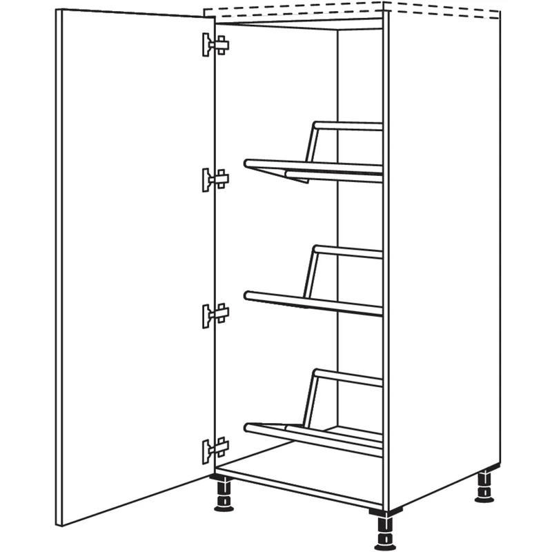 nobilia Highboard für Getränkekisten HGTKF60 60 cm
