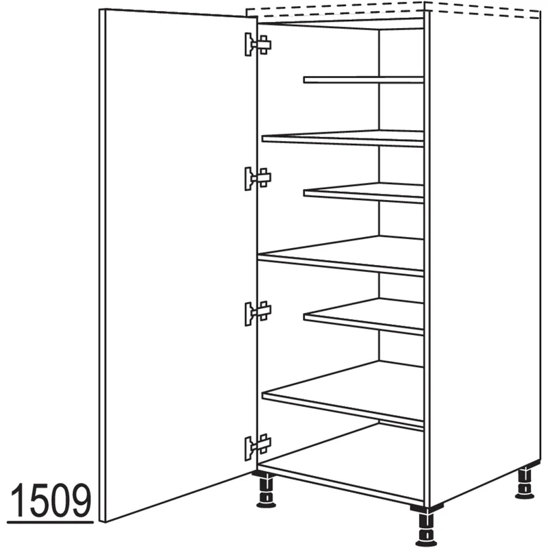 nobilia Highboard Schuhschrank HWSF40 40 cm