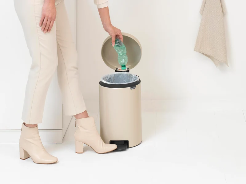 Brabantia NewIcon Treteimer, Soft Beige, 12 l
