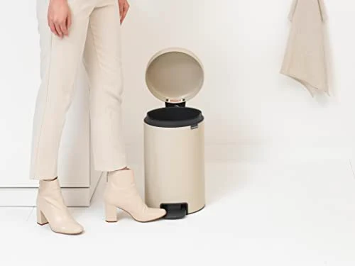 Brabantia NewIcon Treteimer, Soft Beige, 12 l
