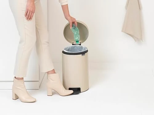 Brabantia NewIcon Treteimer, Soft Beige, 12 l