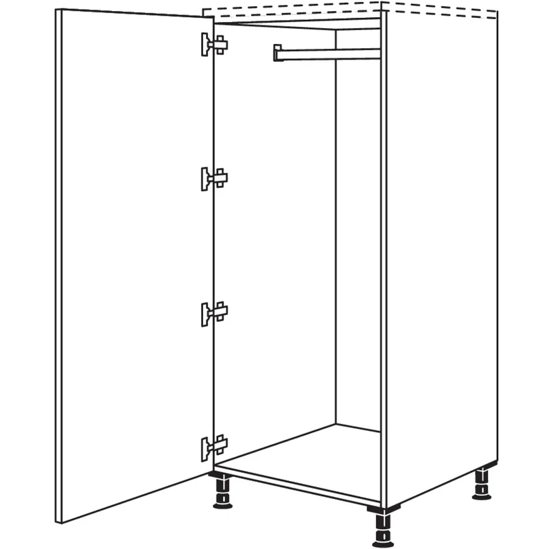 nobilia Highboard Garderobenschrank HWGF40 40 cm
