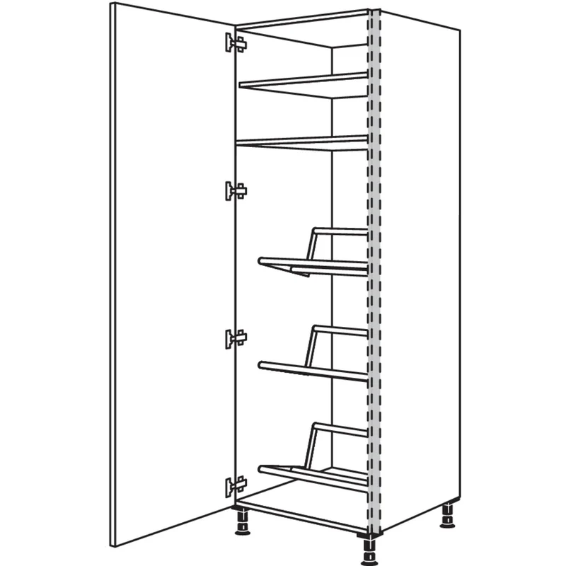 nobilia Hochschrank für Getränkekisten NHSGTKF60-1 60 cm