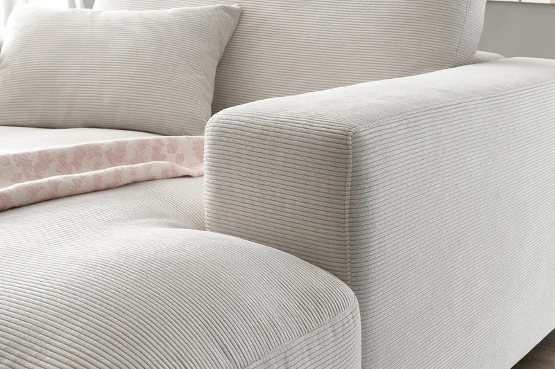KAWOLA Longseat MADELINE Feincord weiß