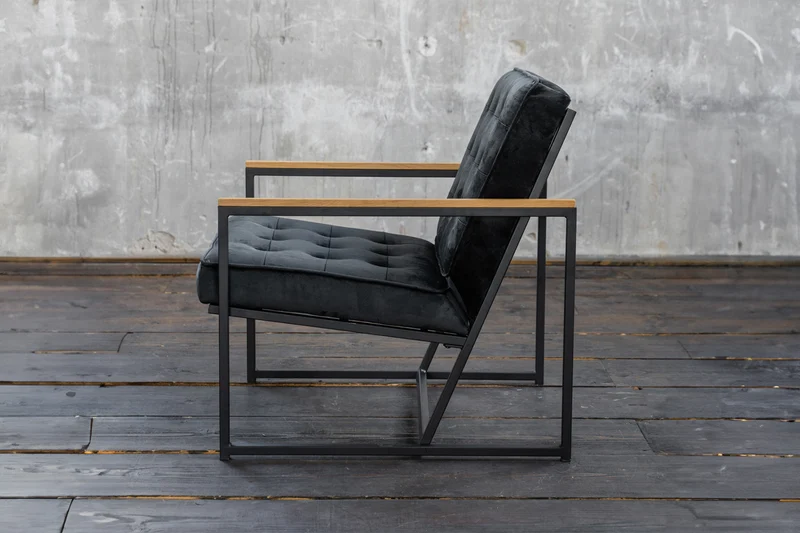 KAWOLA Sessel ARLY Polstersessel Bezug Velvet schwarz