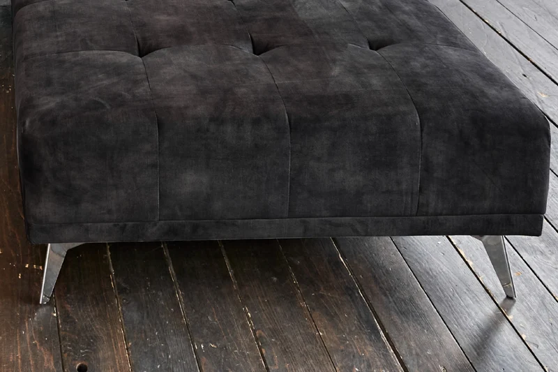 KAWOLA Hocker WIOLO velvet anthrazit