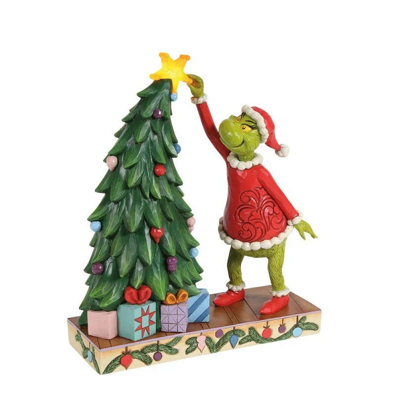 The Grinch, Weihnachtsbaum Stern platzieren - 21,5cm, Jim Shore 2026