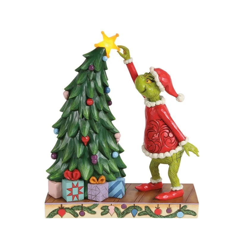 The Grinch, Weihnachtsbaum Stern platzieren - 21,5cm, Jim Shore 2026