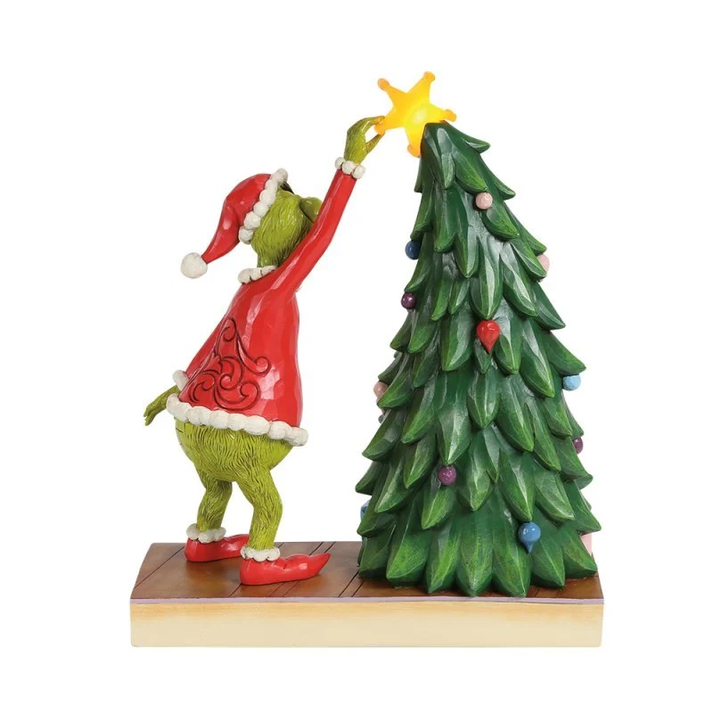 The Grinch, Weihnachtsbaum Stern platzieren - 21,5cm, Jim Shore 2026