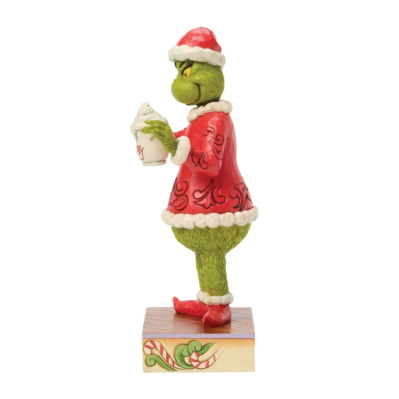 The Grinch, mit einer Tasse heißer Schokolade - 22,5cm, Jim Shore 2026
