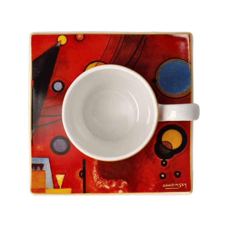 Goebel Artis Orbis Wassily Kandinsky Espressotasse 'Schweres Rot 6,5' 2023