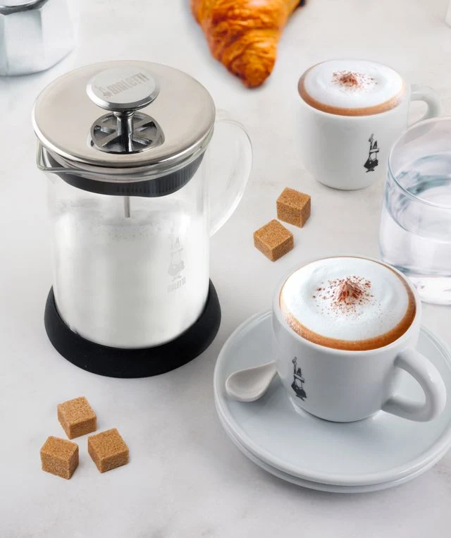 Bialetti, Milchaufschäumer "Cappuccinatore" aus Glas, 330ml