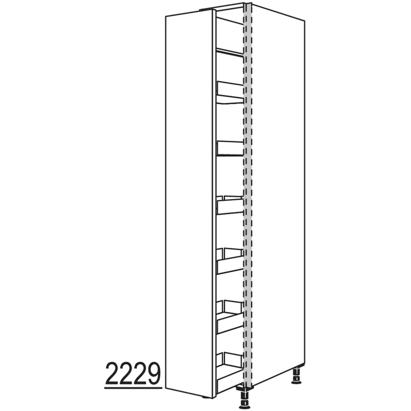 nobilia XL-Apothekerschrank NHSAF30-3X 30 cm